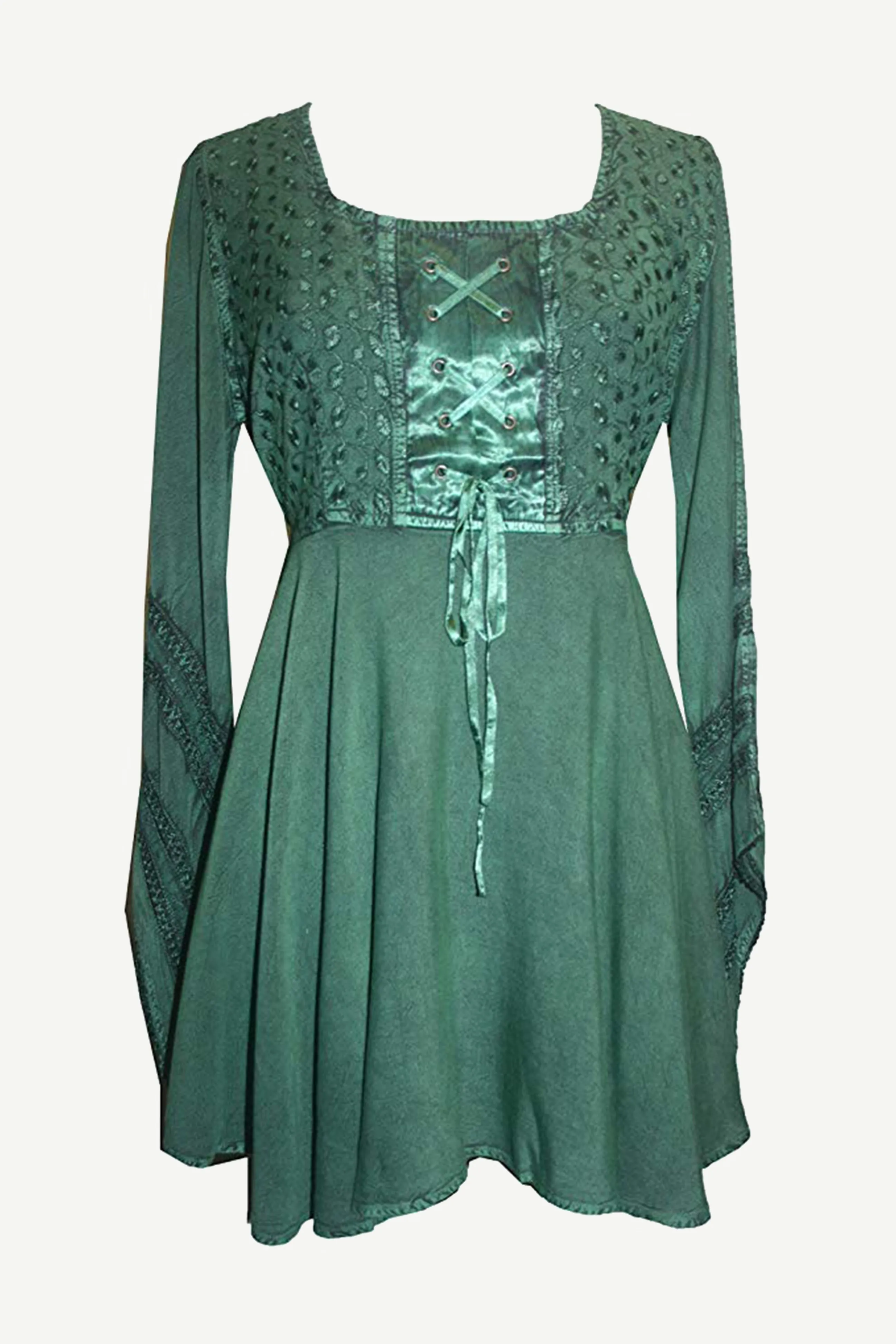 11 B Gypsy Medieval Stylish Bohemian Flare Corset Tunic