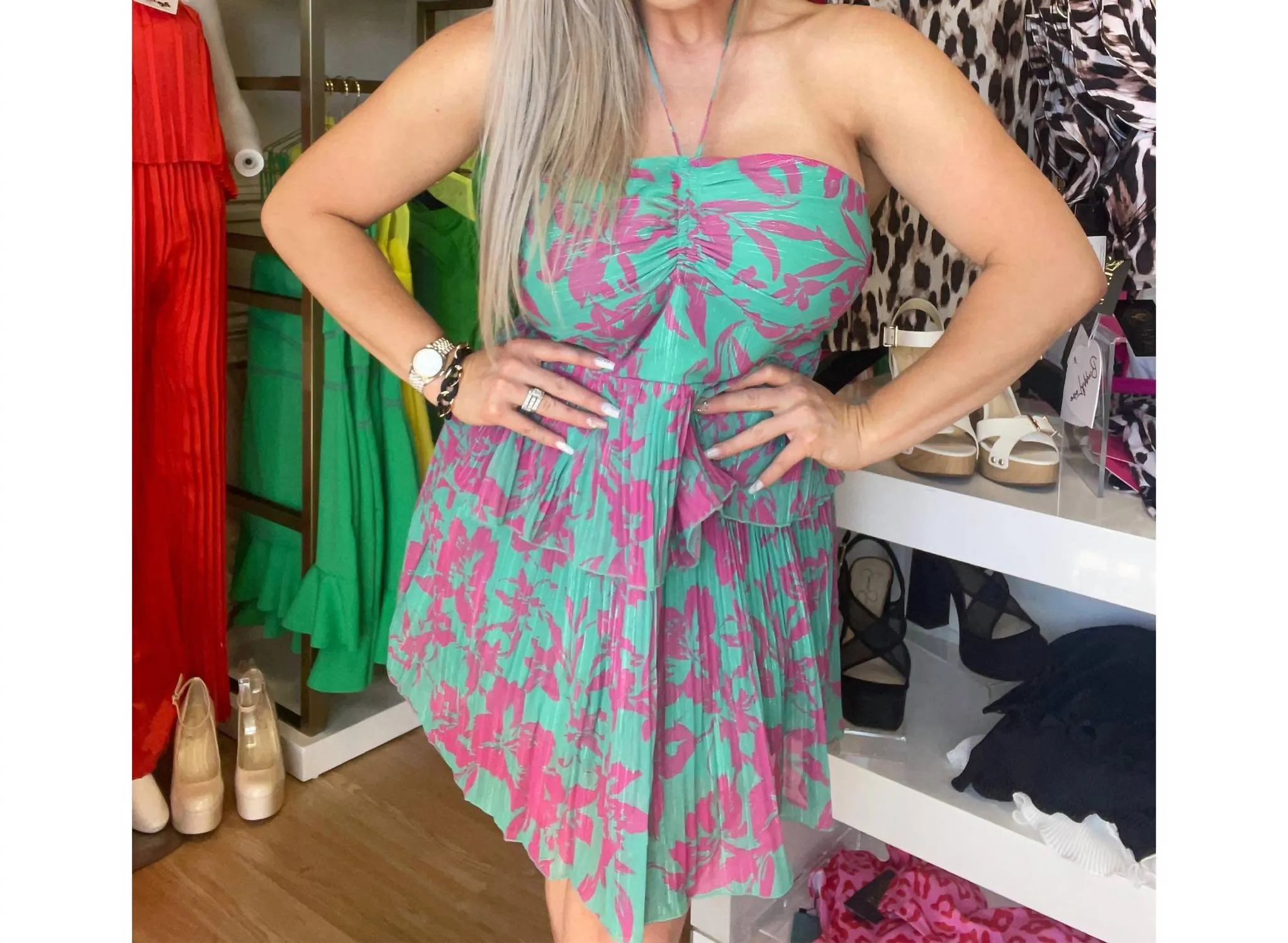 Adelyn Rae - Faye Tiered Mini Dress