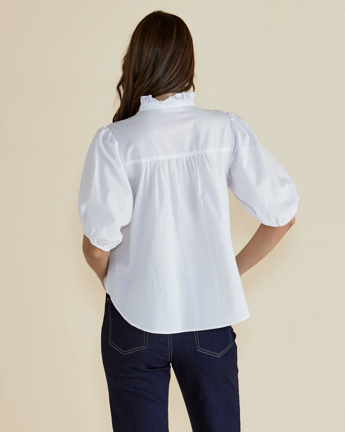 Avery Blouse - White