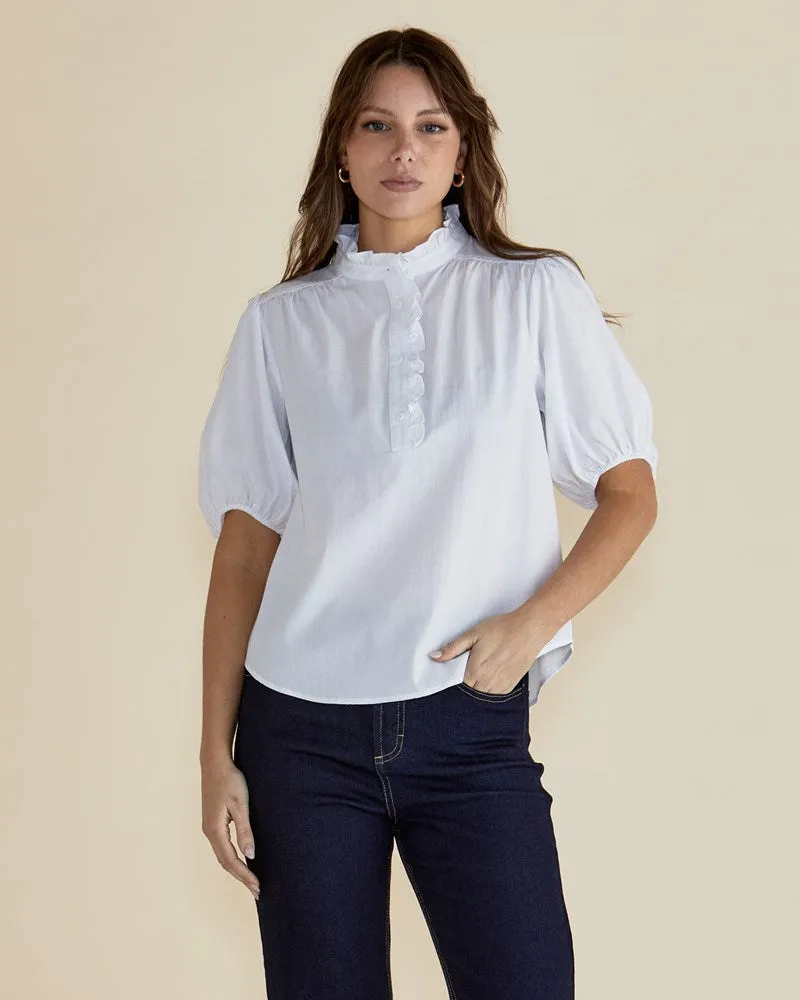 Avery Blouse - White