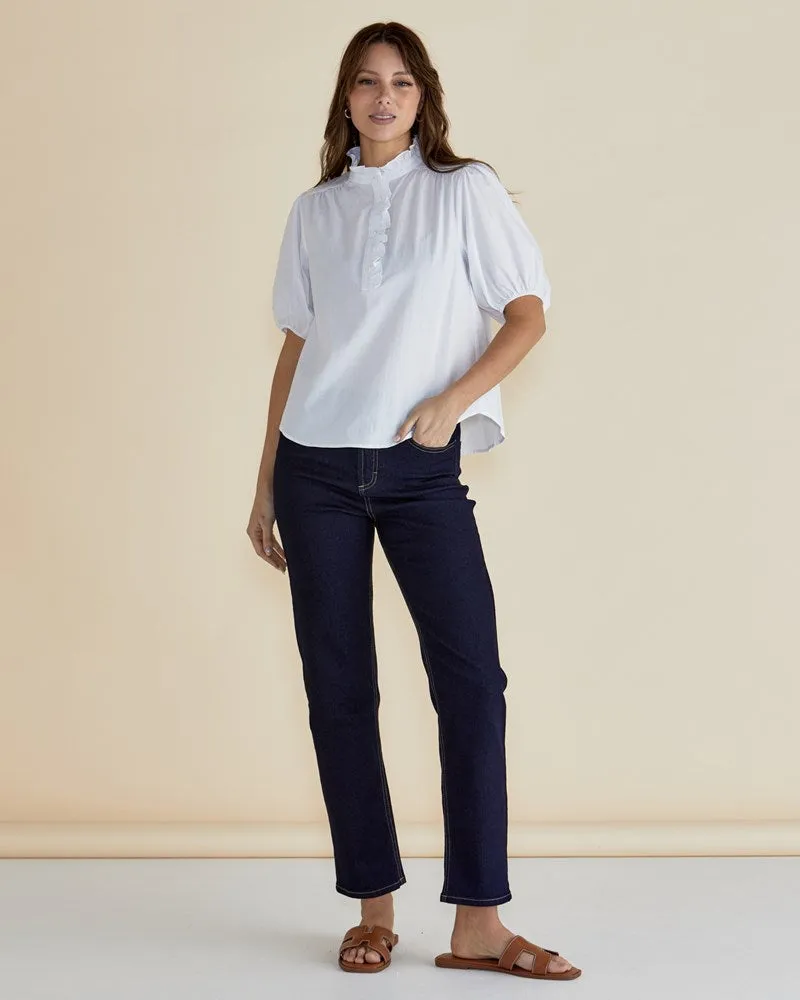Avery Blouse - White