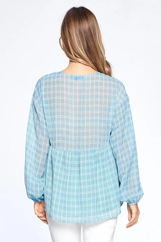 Balloon Sleeve Light Top