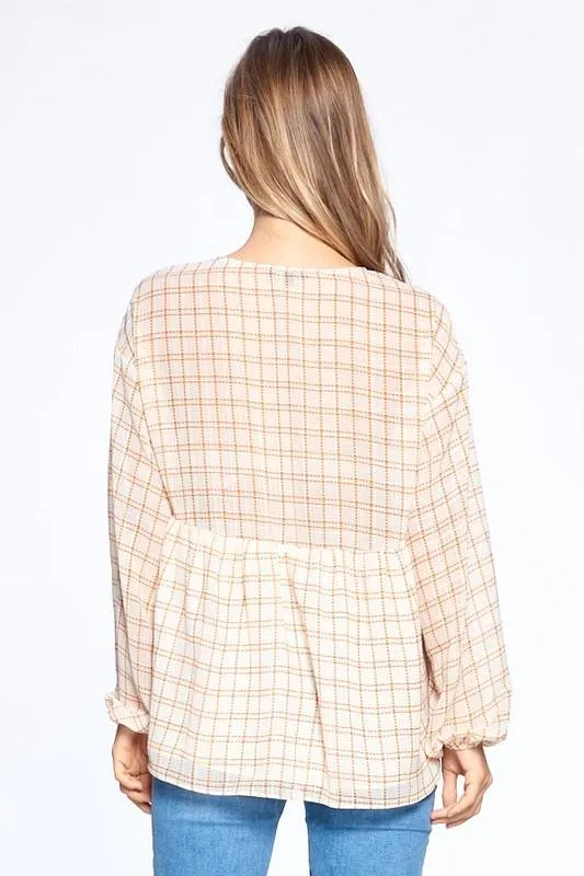 Balloon Sleeve Light Top