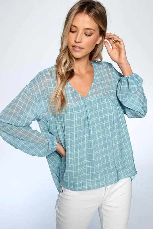 Balloon Sleeve Light Top