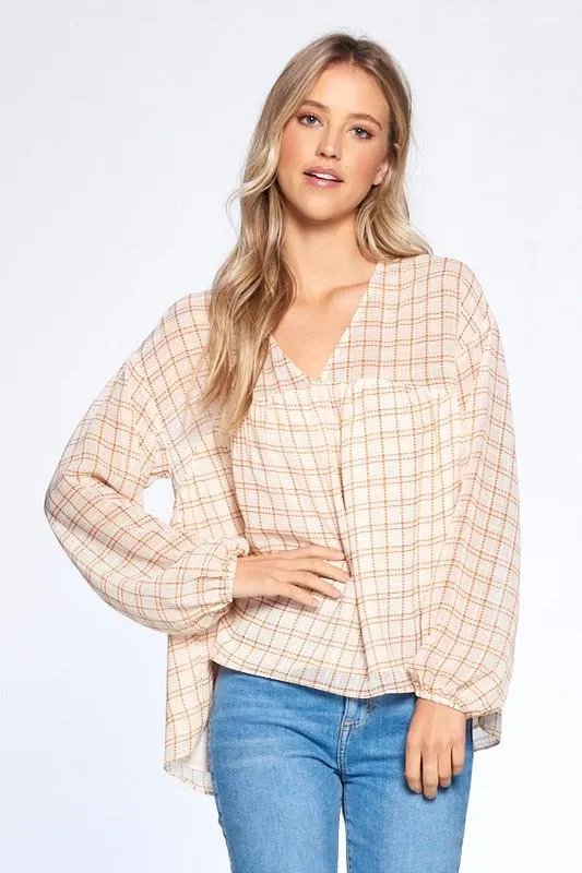 Balloon Sleeve Light Top