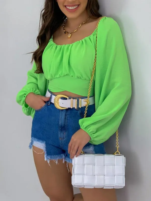 Balloon Sleeve Top