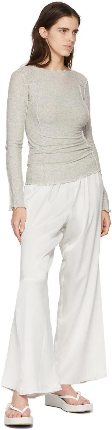 Baserange Grey Silk Mir Lounge Pants