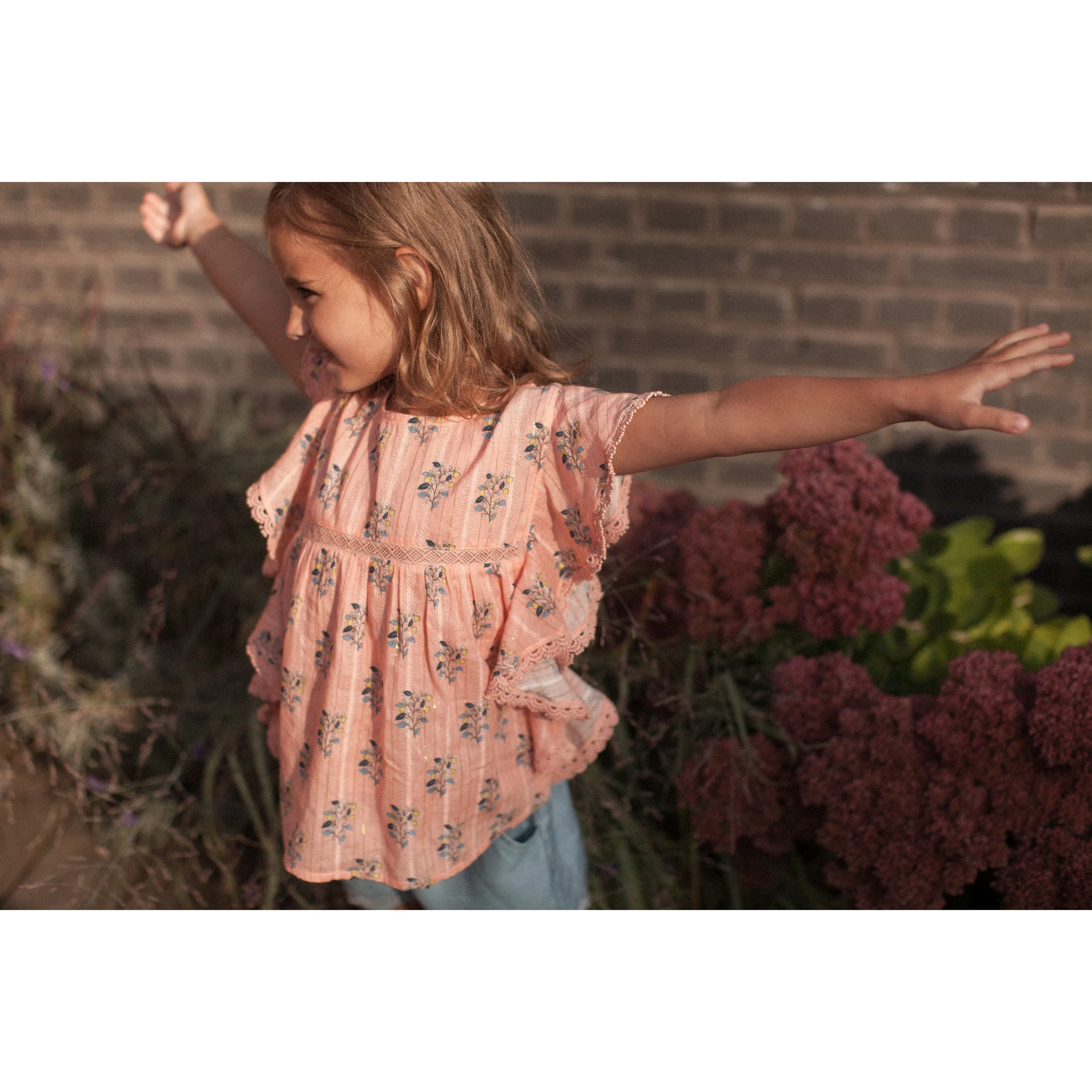 Bonheur du Jour Paris Girl Blouse Pink Bubble