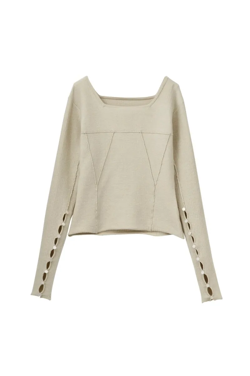 design cut square tops/2color