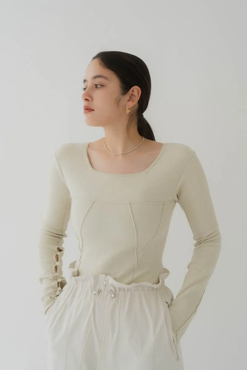 design cut square tops/2color