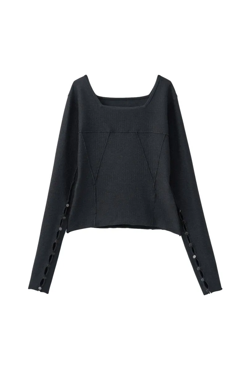 design cut square tops/2color