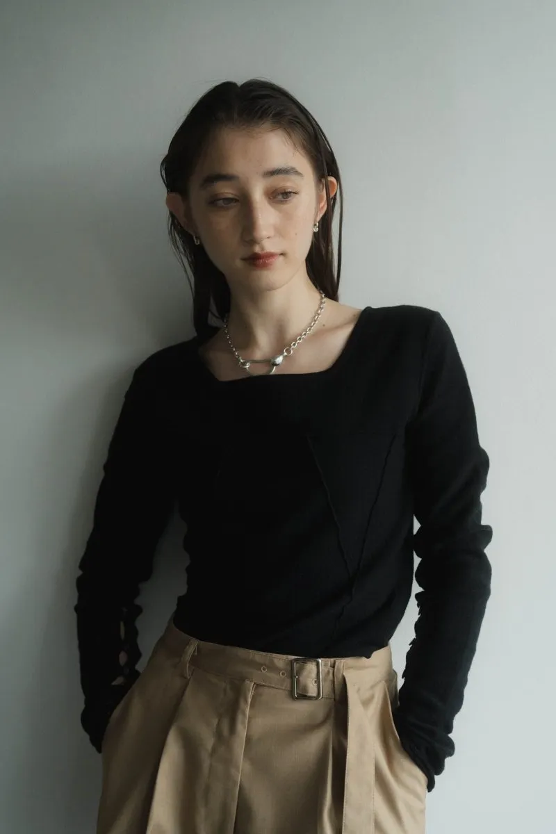 design cut square tops/2color