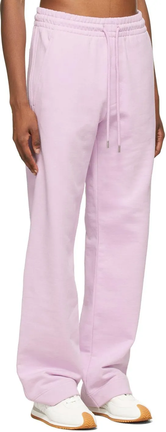 Dries Van Noten Purple French Terry Lounge Pants
