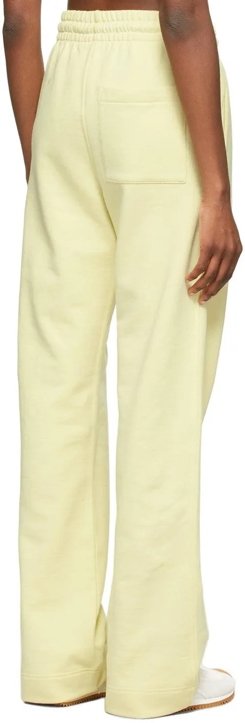 Dries Van Noten Yellow French Terry Lounge Pants