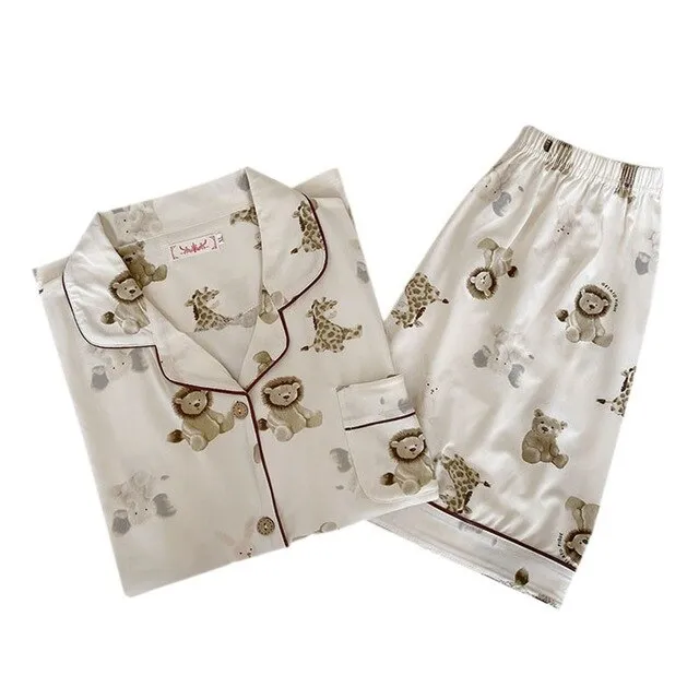 New Summer Ladies Pajamas Suit