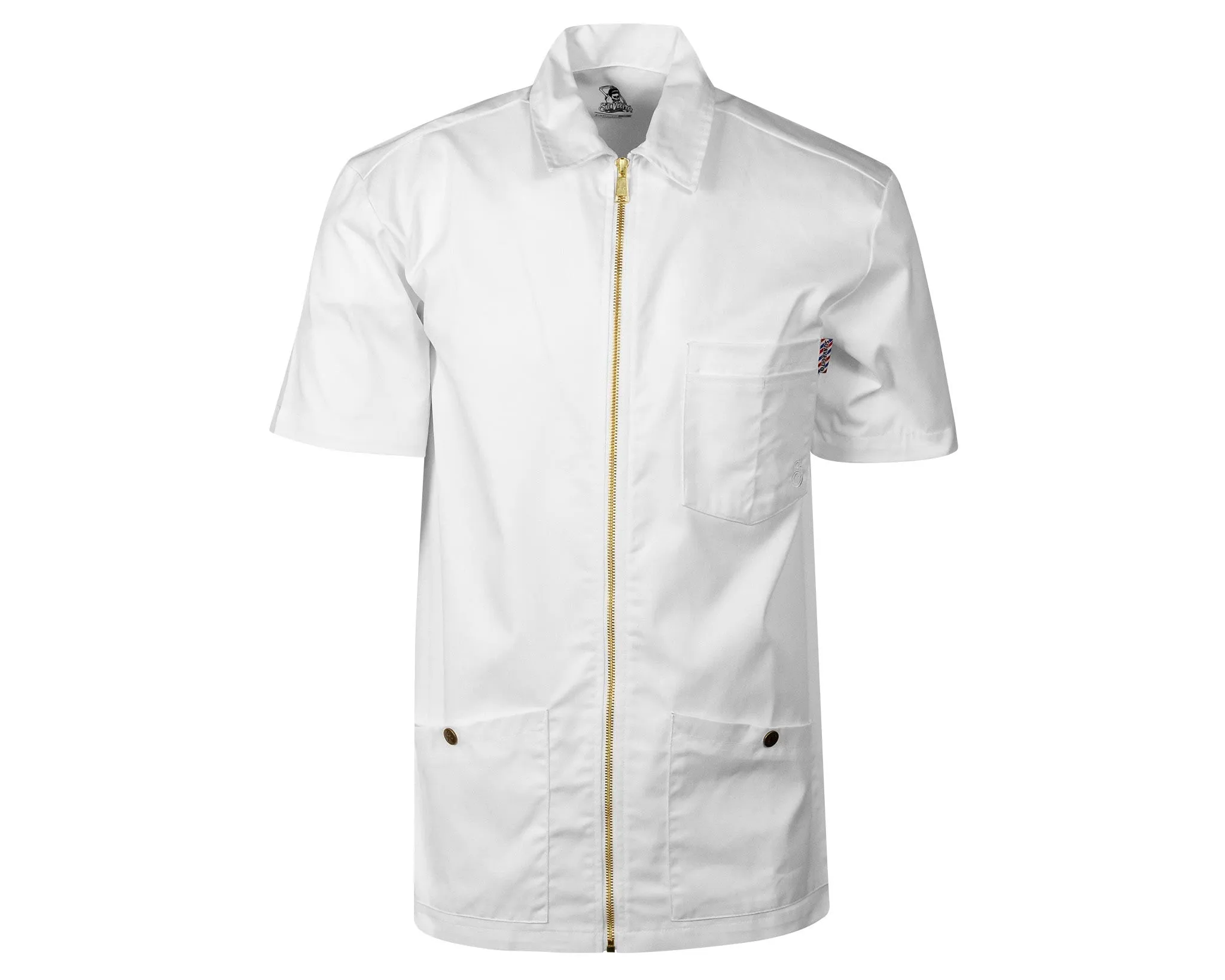 OG Barber Smock White