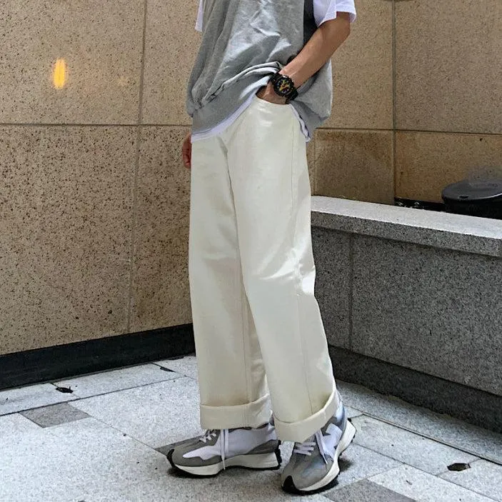 OH Straight Wide Leg Pants