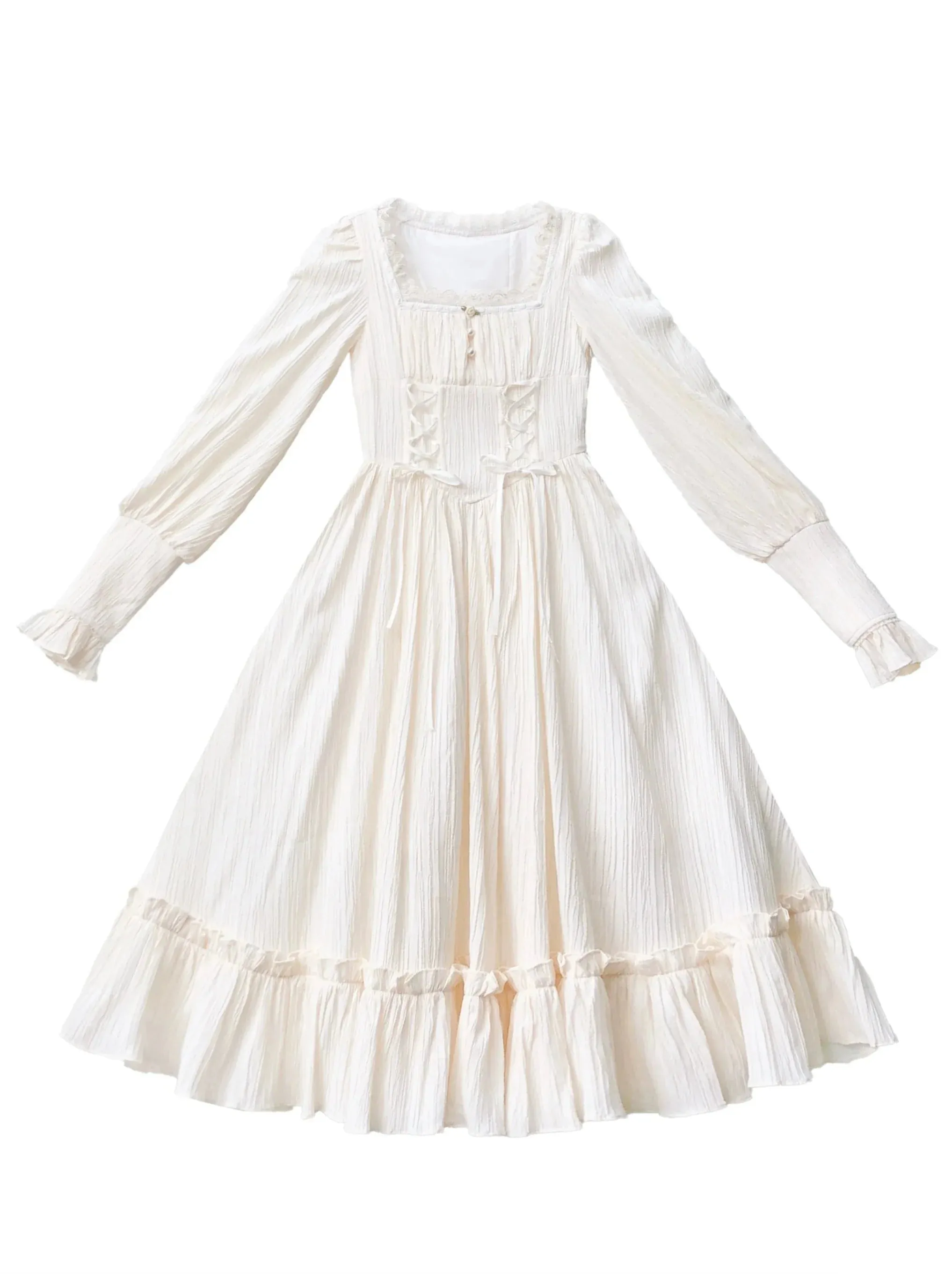 Oil Neck Square Flower   Paint French Bustier Dress