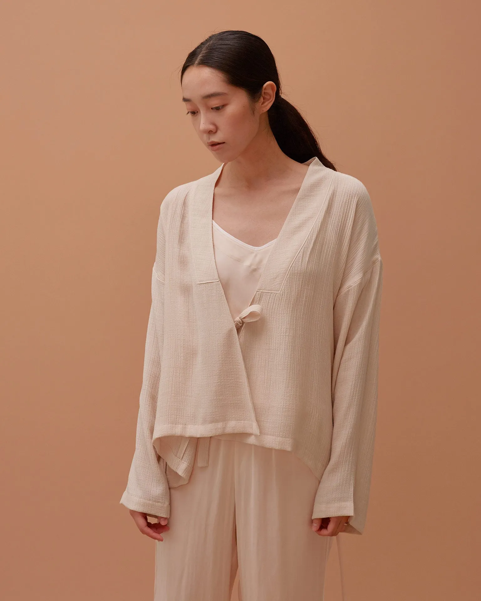 Pale Peach Multi-strap Robe / Short