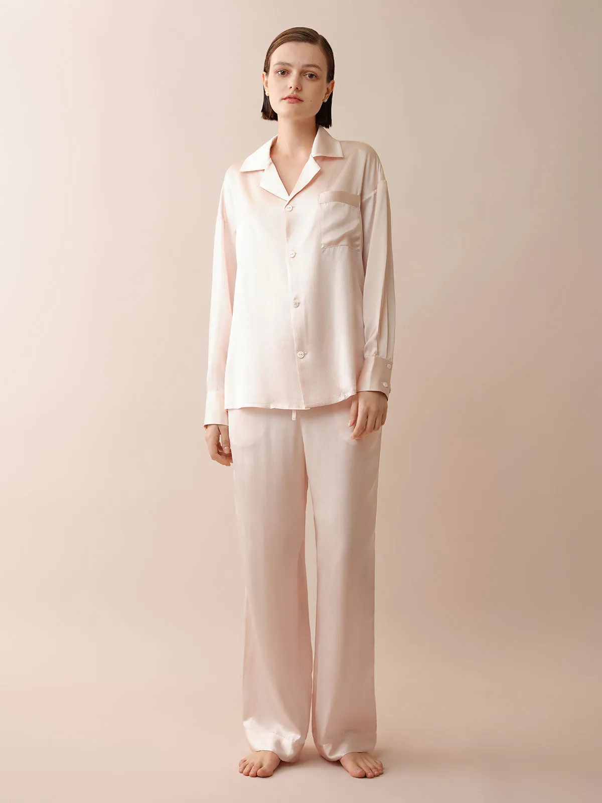 SILKINC Classic Long Sleeve Pajama Set