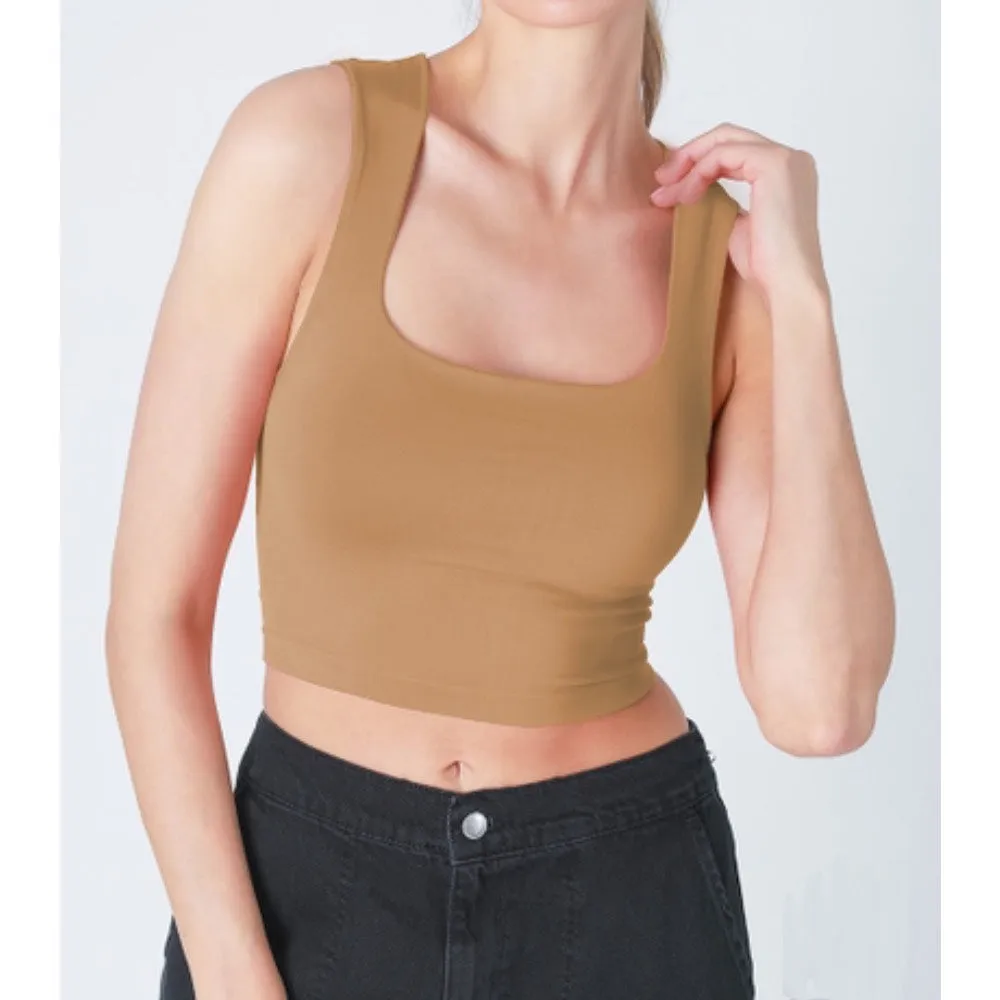 Square Neck Crop Top