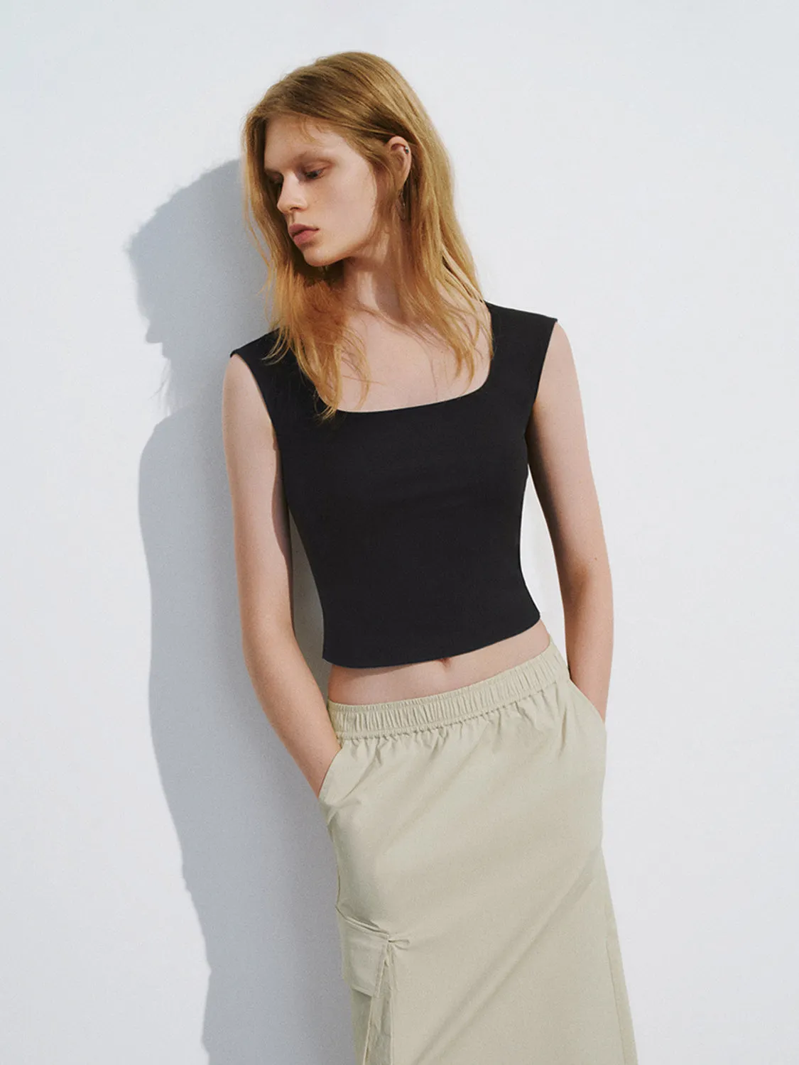 Square Neck Tank Tops