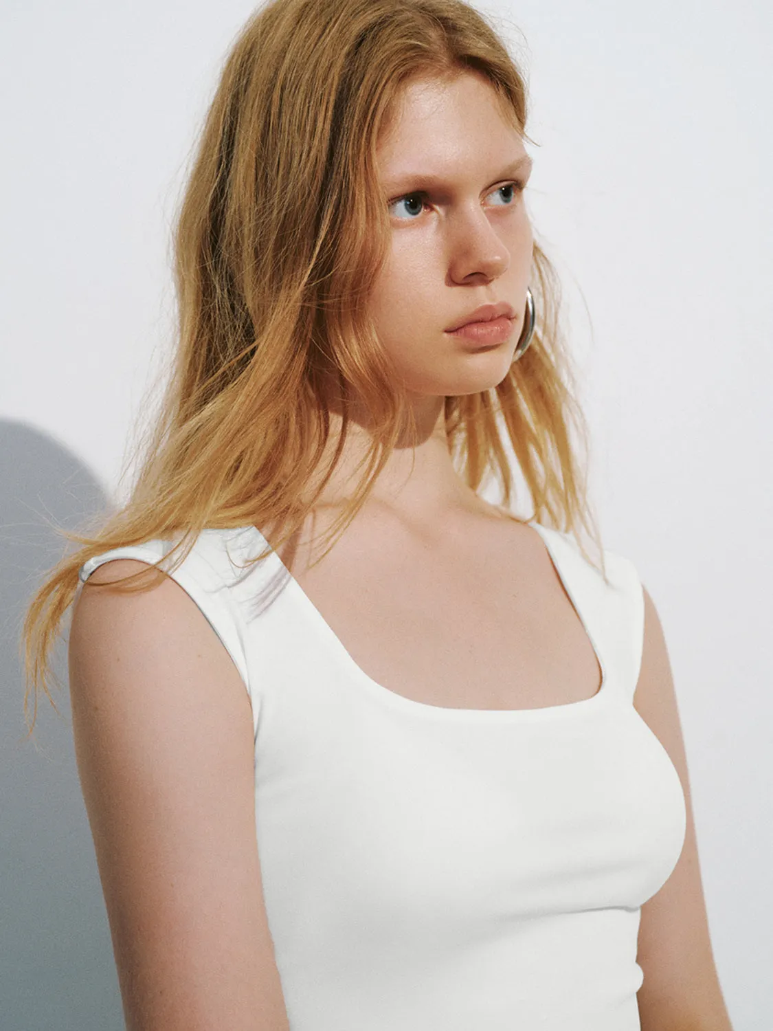 Square Neck Tank Tops