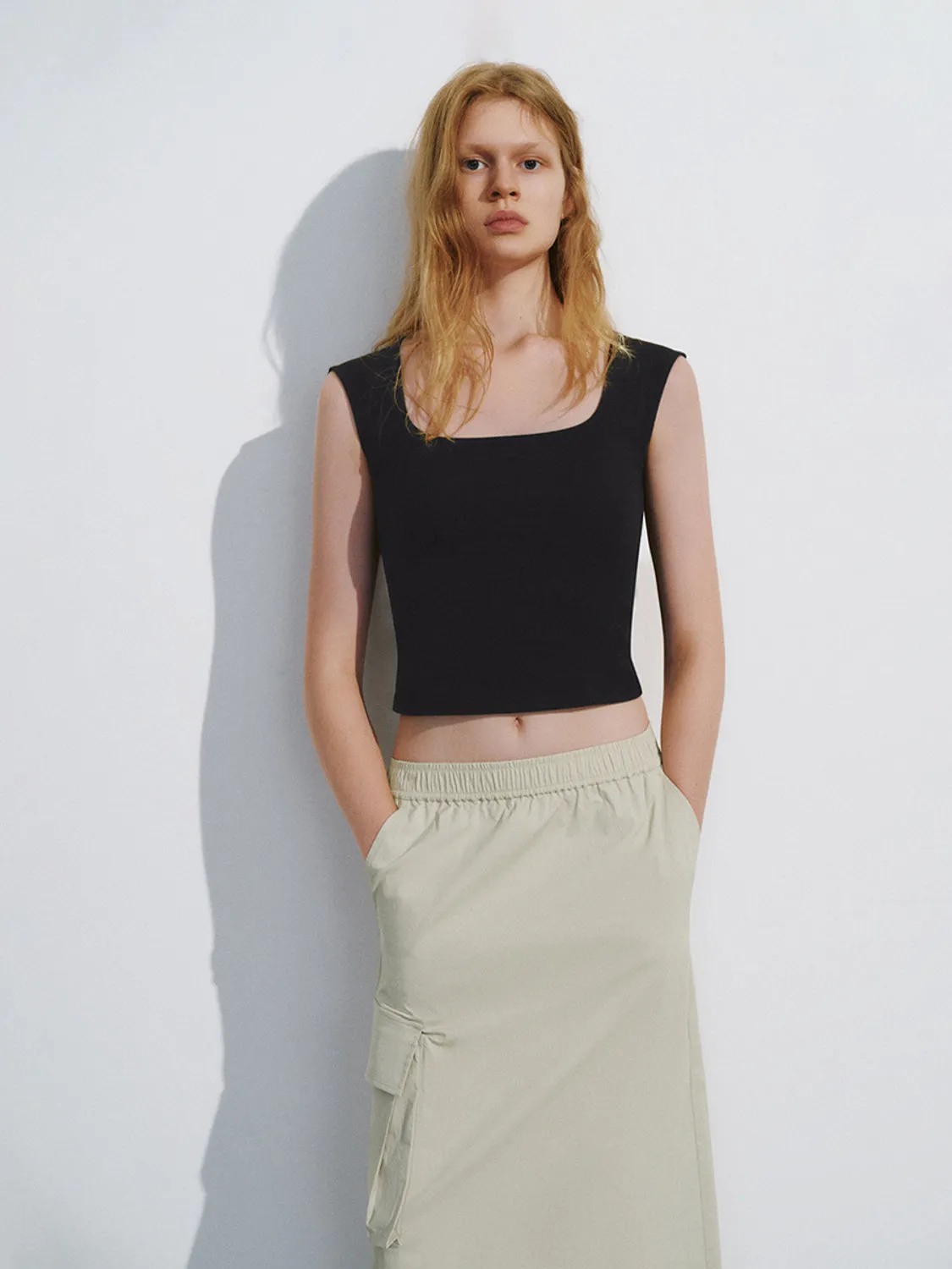 Square Neck Tank Tops