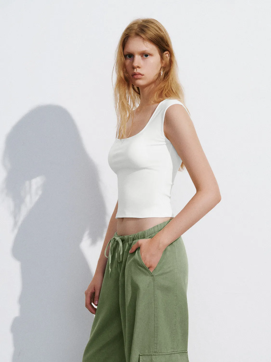 Square Neck Tank Tops