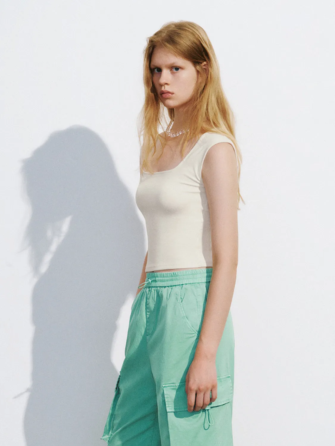 Square Neck Tank Tops