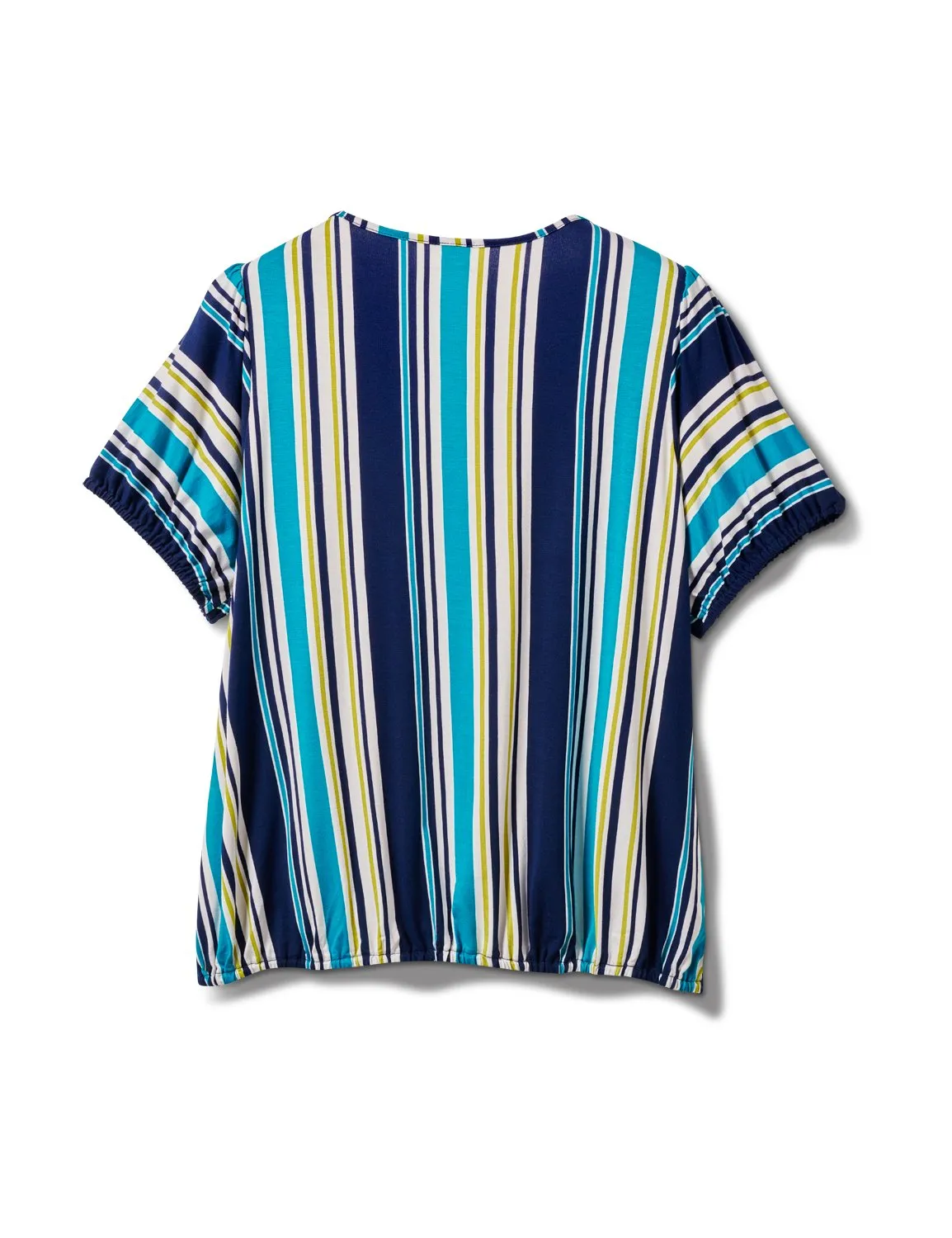 Stripe Square Neck Knit Top