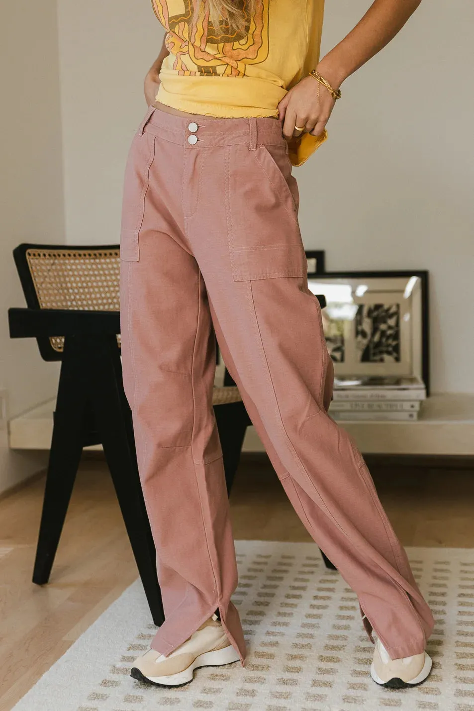 Trinity Straight Leg Pants in Lavender - FINAL SALE