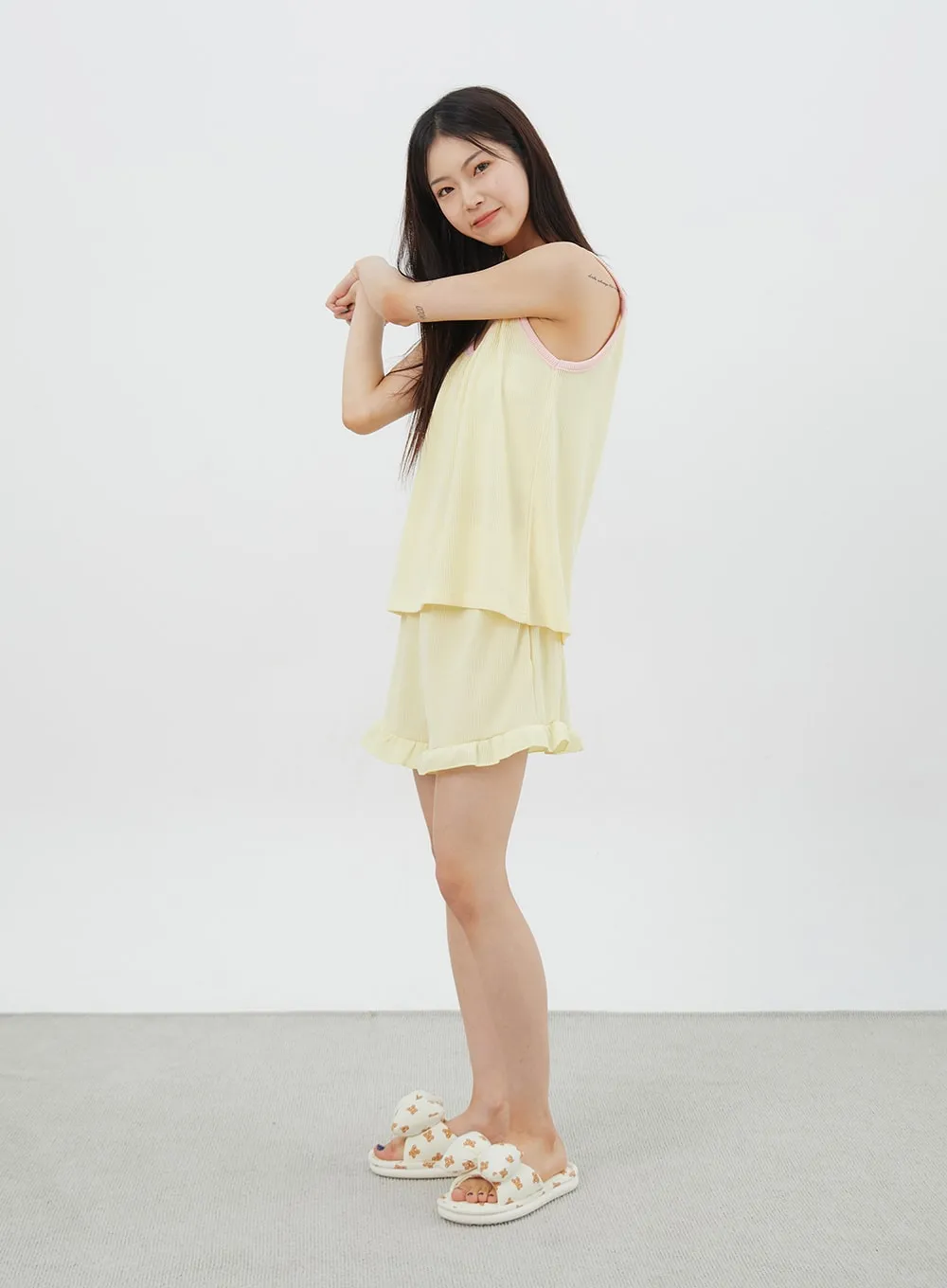 Two Color Pajama Set IY323