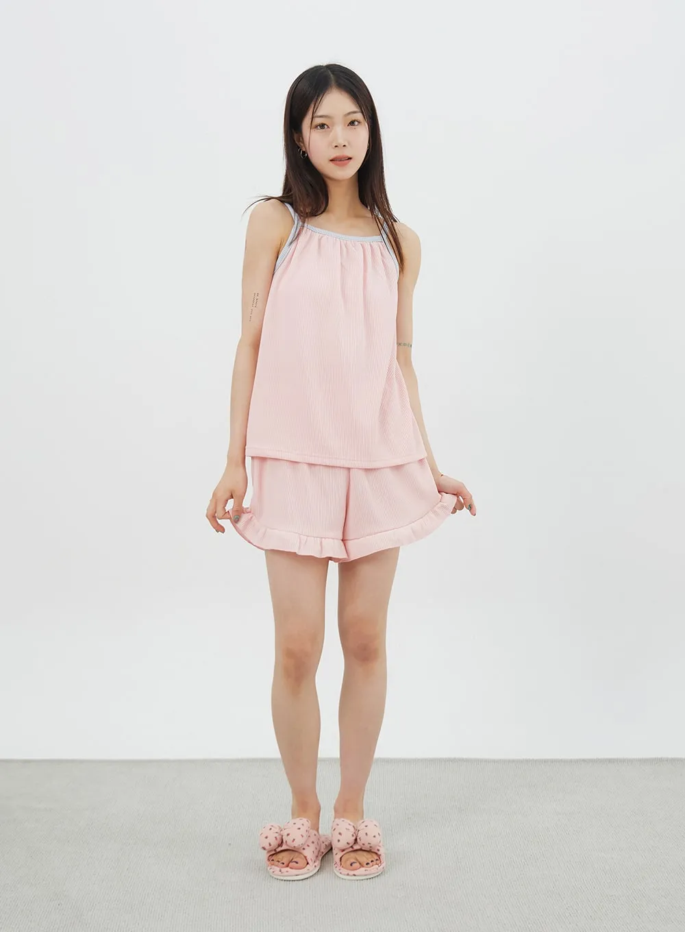 Two Color Pajama Set IY323
