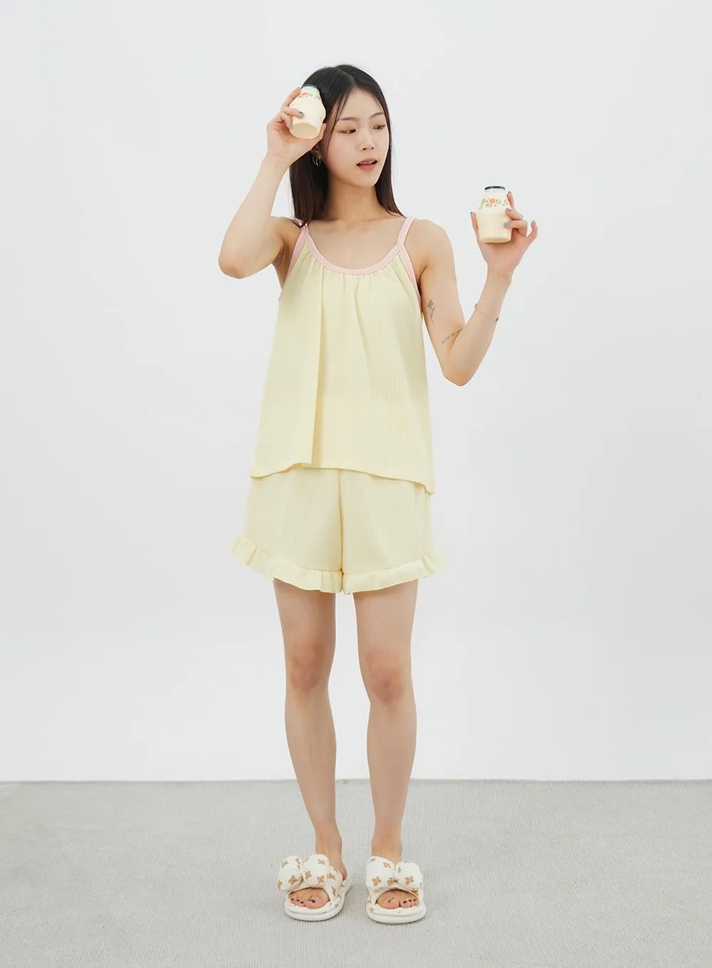 Two Color Pajama Set IY323