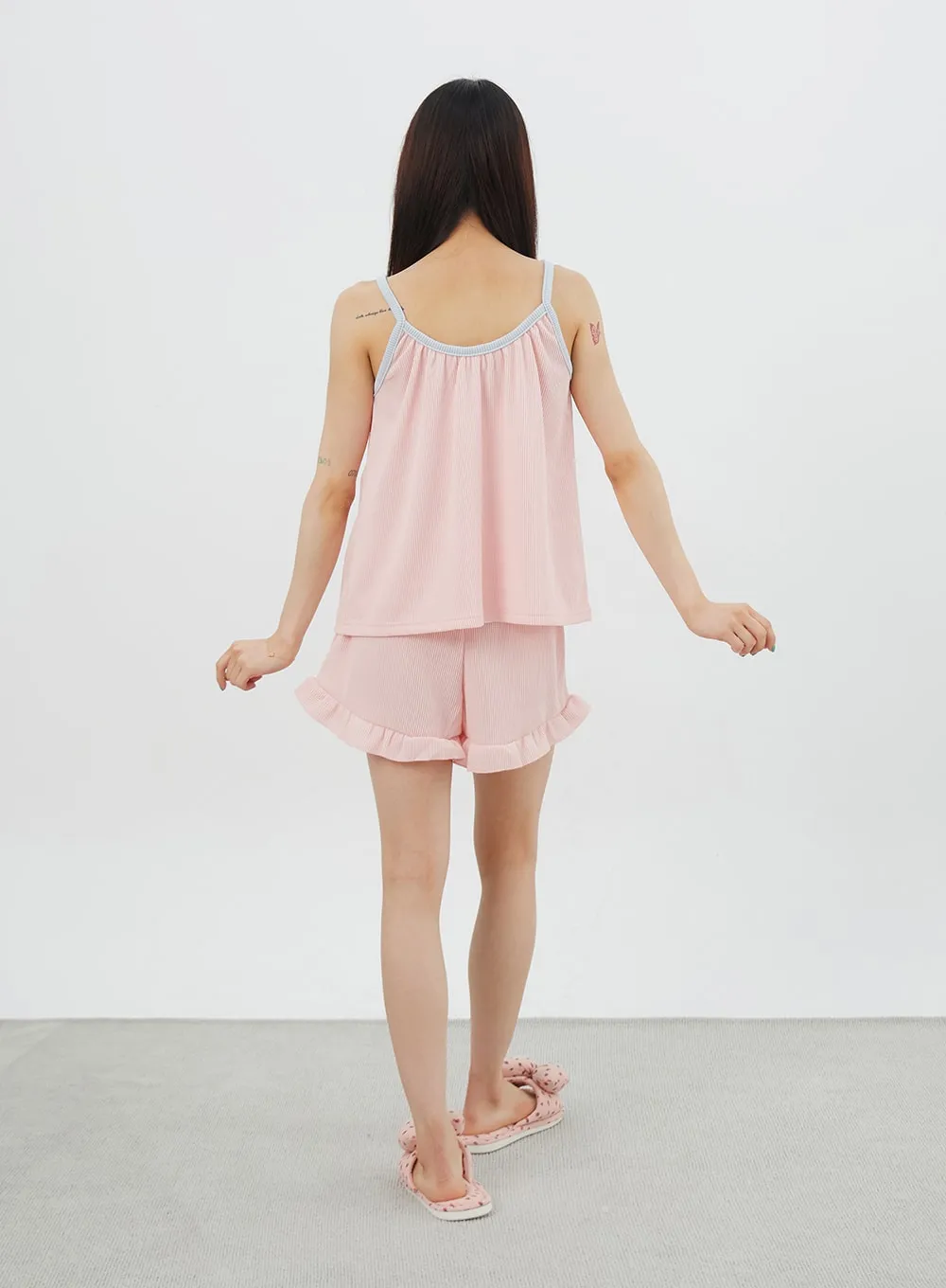Two Color Pajama Set IY323