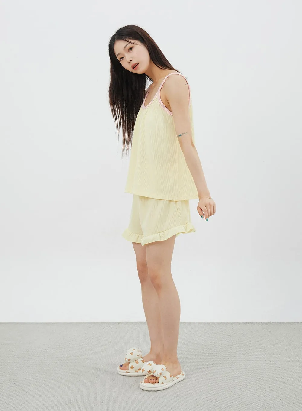 Two Color Pajama Set IY323