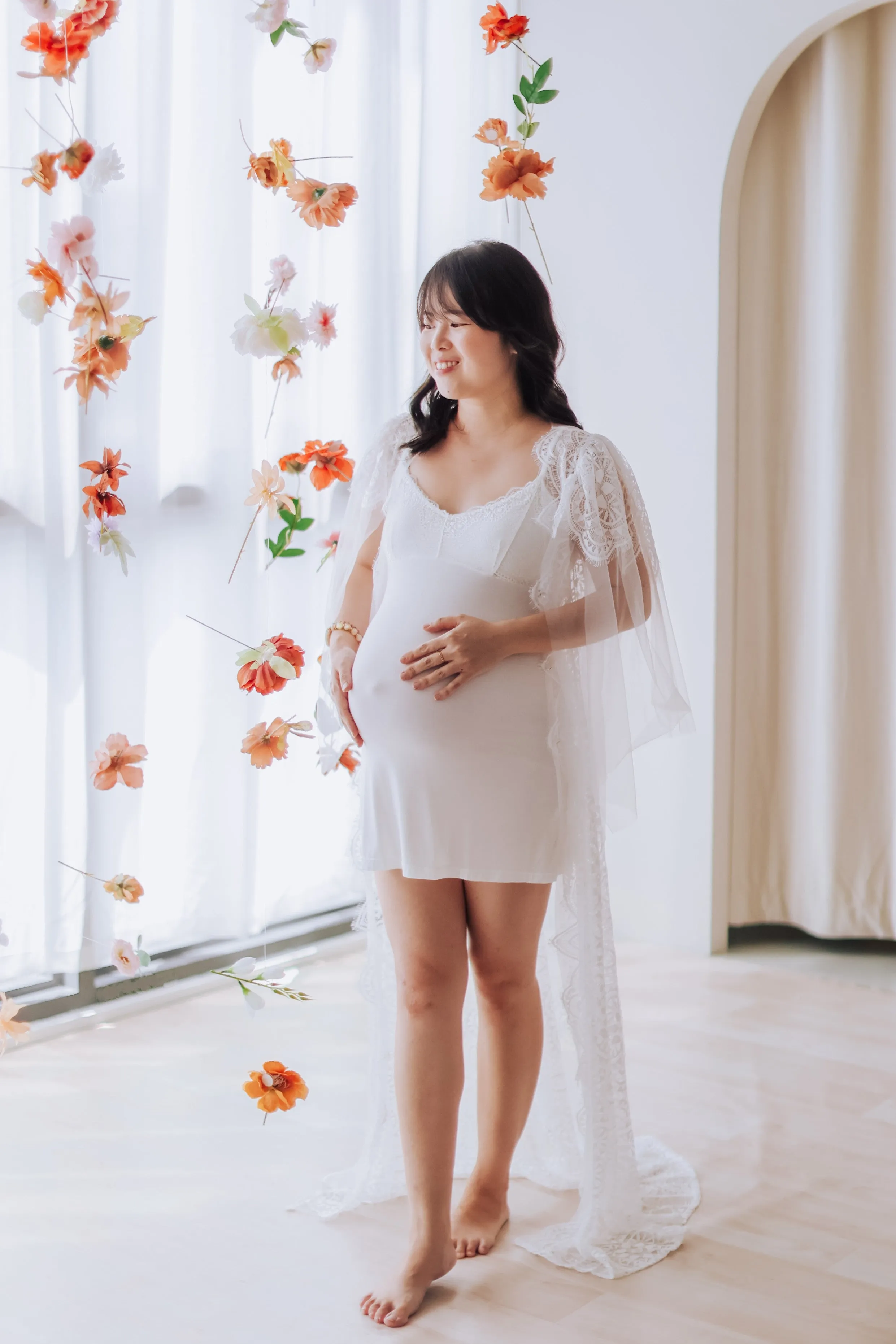 White Lace Modal Slip