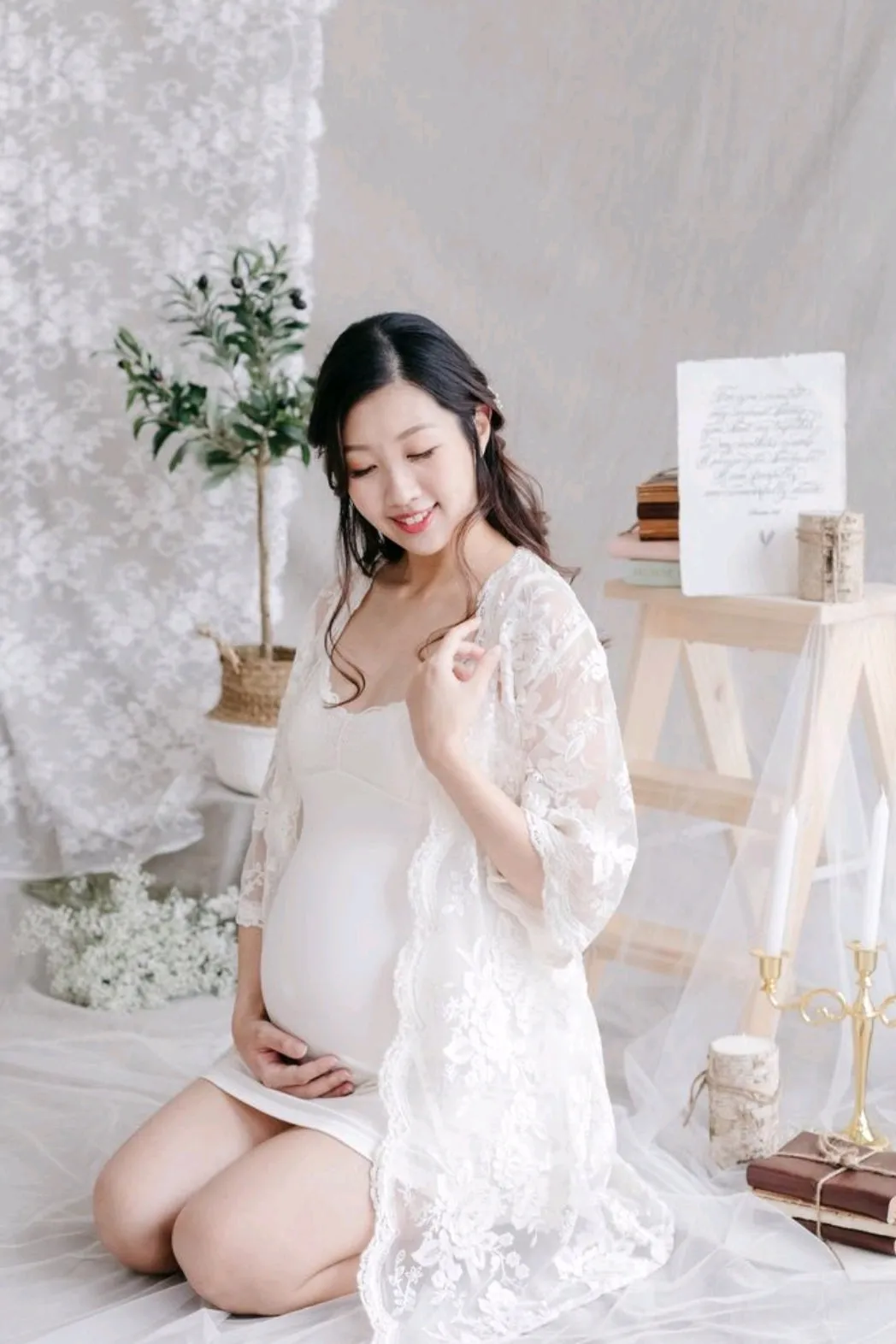 White Lace Modal Slip